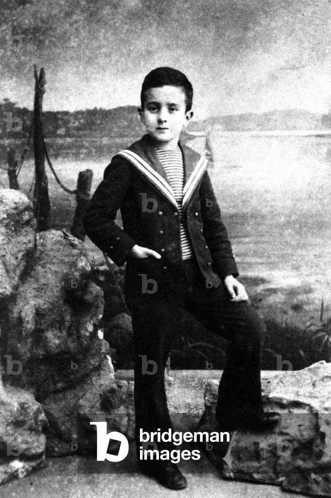 Fernando Pessoa, here at the age of 7 years old in 1895, child from a good family in Portugal