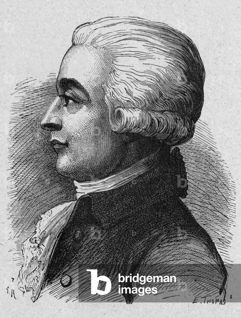 Portrait of Blanchard (1709-1853), 19th century (engraving)