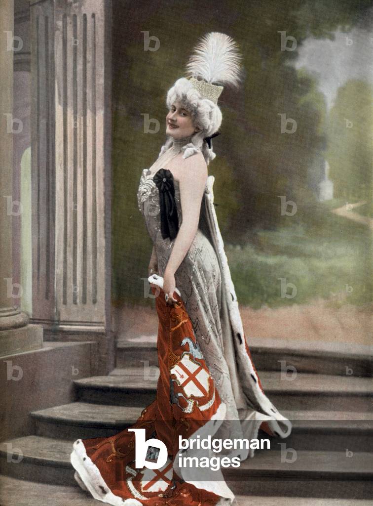 French comedian Jeanne Saulier as the gossip in play 