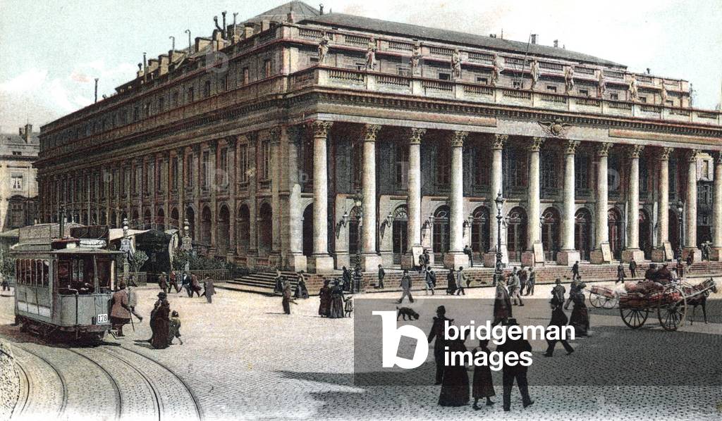 The theatre in Bordeaux (France) built by Victor Louis between 1773 and 1780, Postcard, c. 1910
