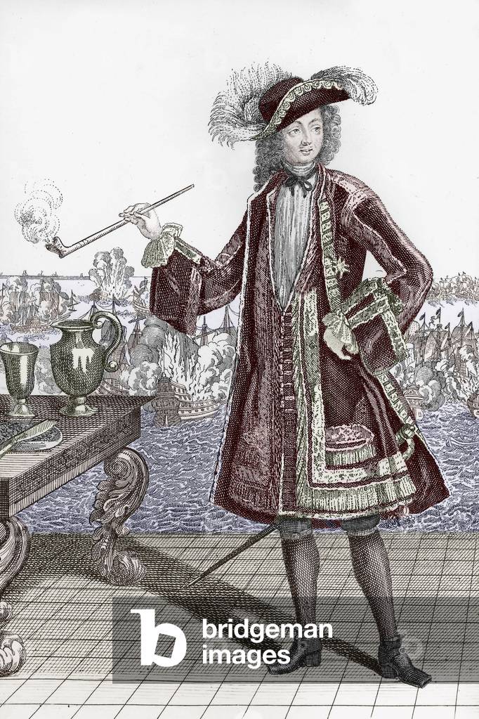 Portrait of Jean Bart, 19th century (engraving)