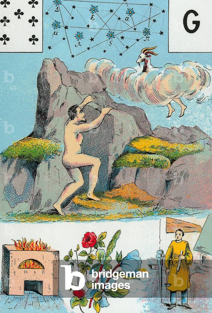 The game of Miss Lenormand, game of divinatory card created by Marie-Anne Adelaide Lenormand