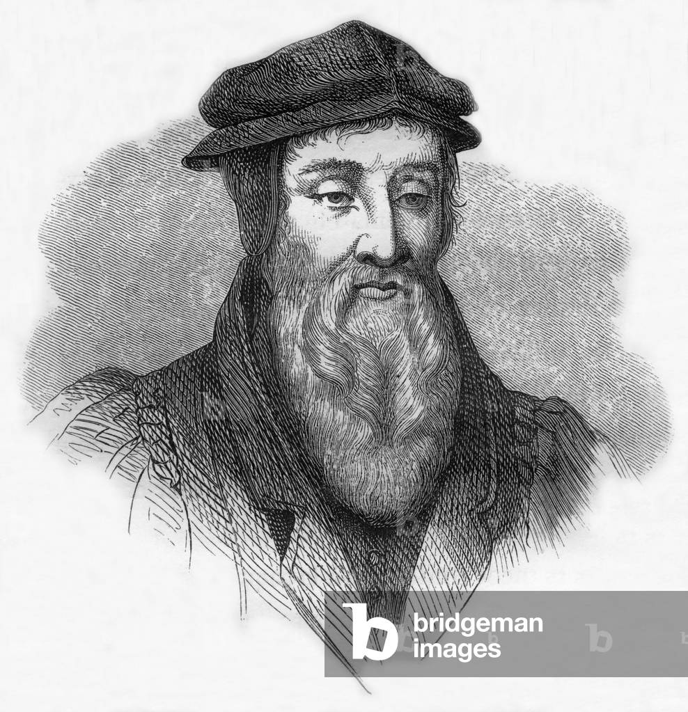 Robert Estienne (1503-1559) french printer, engraving