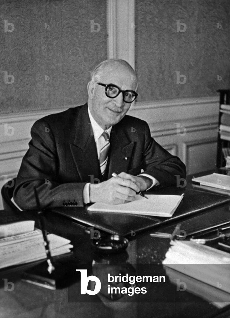 Marcel Portanier, president of Council of State of Monaco, march 30, 1956