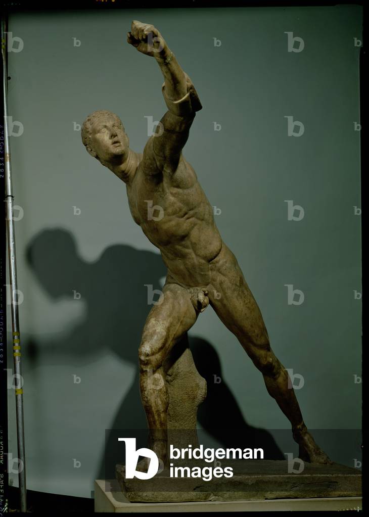 Borghesischer Gladiator, griechisch, um 50 v. Chr. (Marmor) (siehe auch 98023)