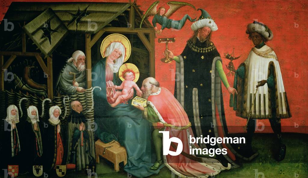 Immagine di Dipinto "L Adorazione dei Magi (olio su tavola)", 16th Secolo di German School