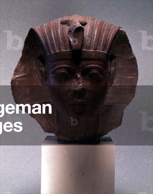 Head of a sphinx, possibly Amenophis II, c.1427-1401 BC (quartzite)