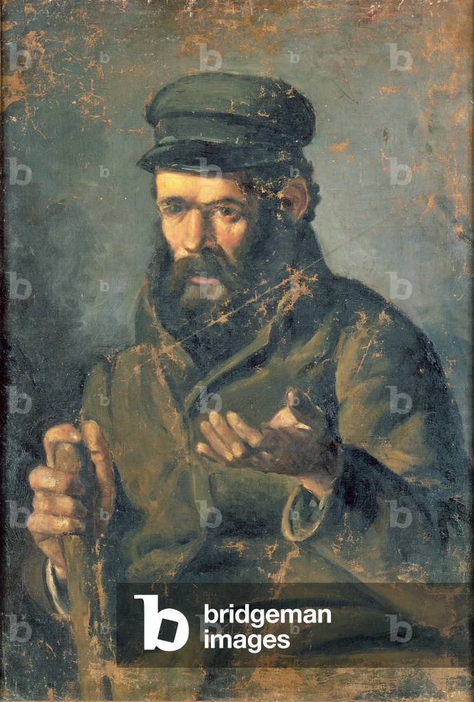 Image of Painting depicting Man with a Cap (oil on canvas), 19th century by Pablo Picasso