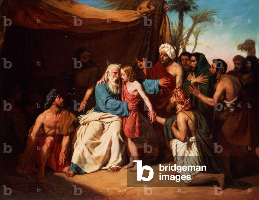 Jacob weigert sich, Benjamin freizulassen, 1829 (Öl auf Leinwand)