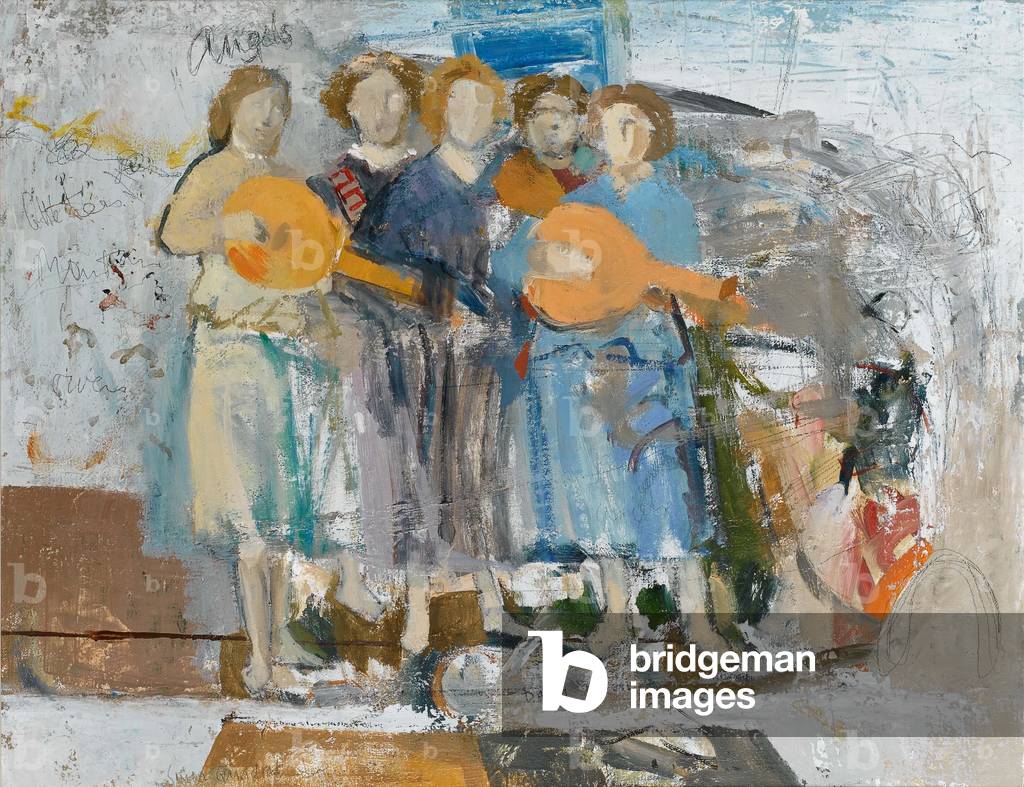 Angels after Piero, 2003 (oil on canvas)