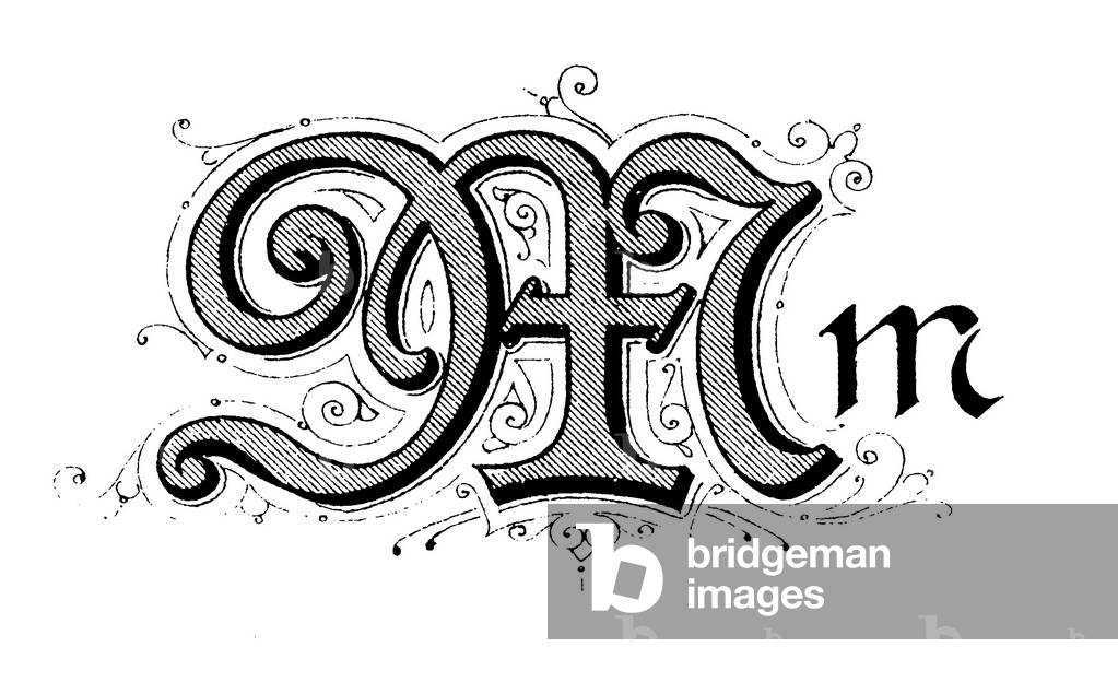 Alphabetic character, letter M