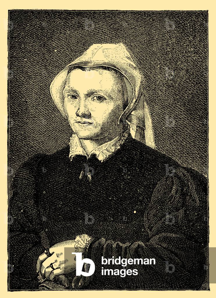 Katharina Luther, born of Bora (1499 - 1552) (engraving)