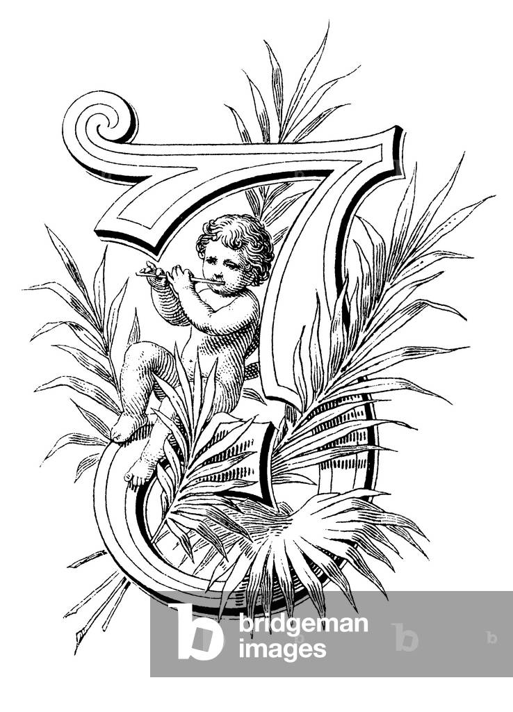 Alphabetic character, letter I/J, cupid