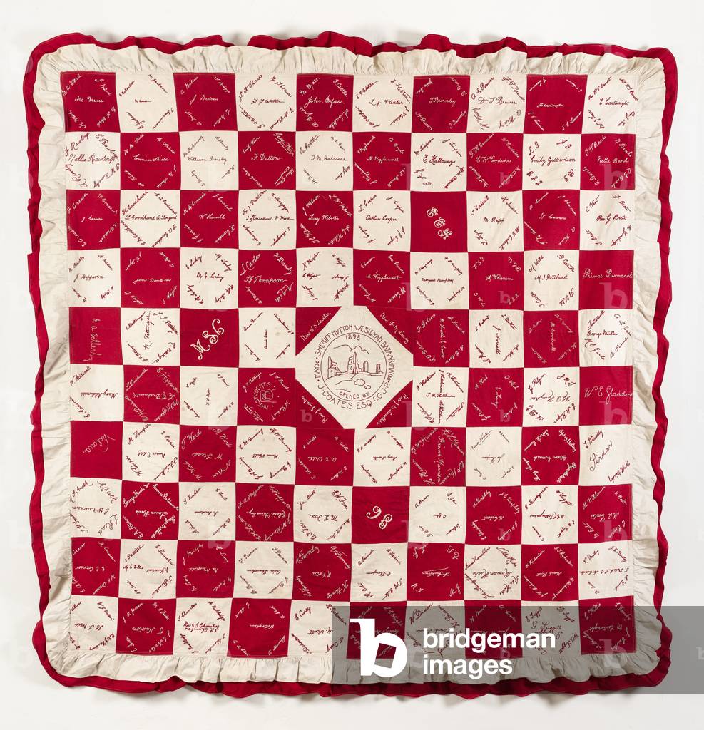 Sheriff Hutton Bazaar Coverlet, 1898 (cotton)