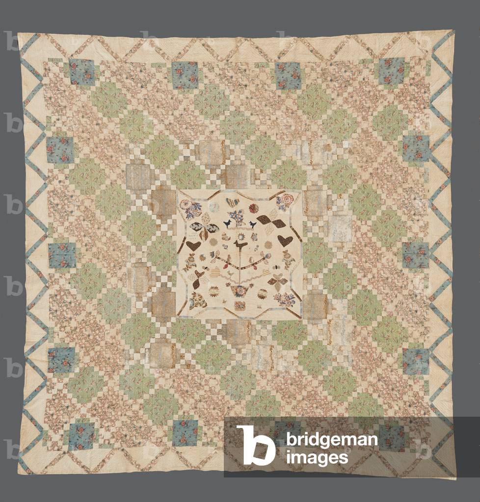 Durham Frame Quilt, 1844 (cotton)