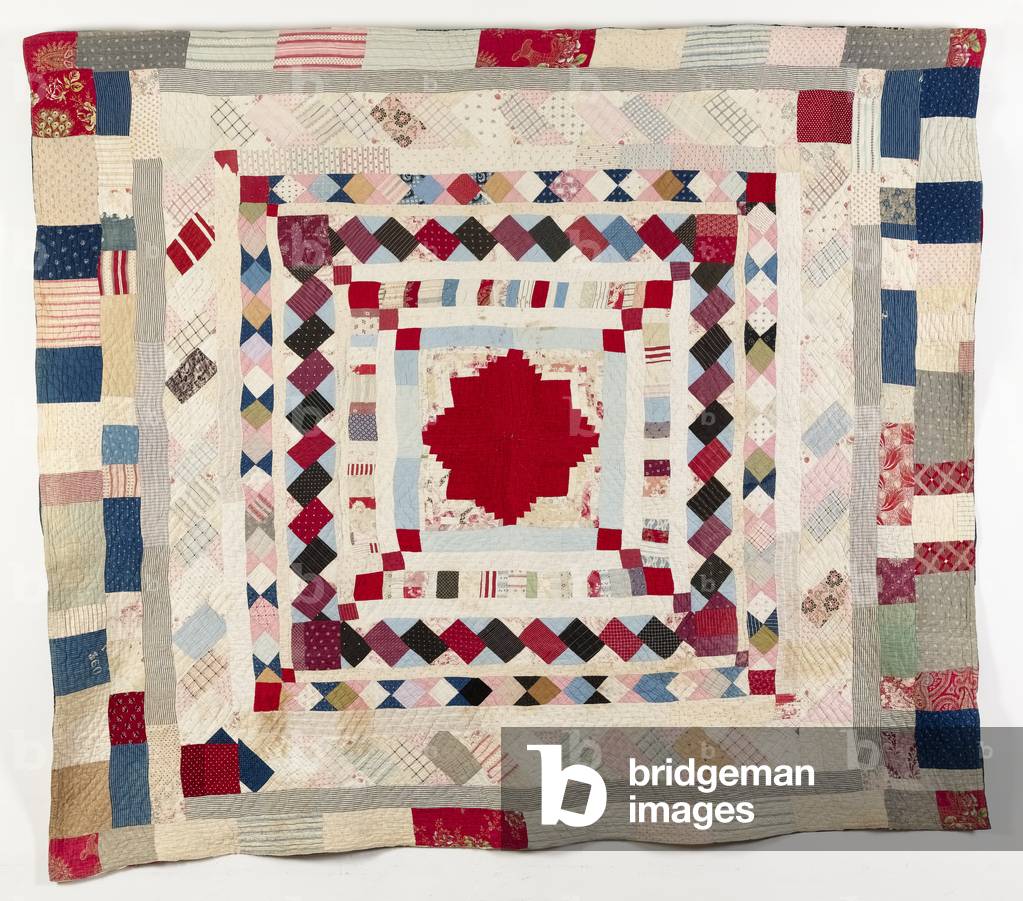 Double-sided frame quilt, 1880-1900 (cotton)