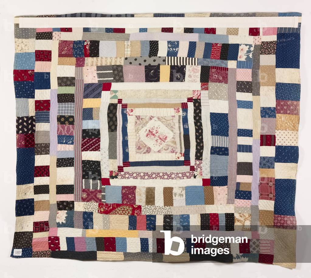 Double-sided frame quilt, 1880-1900 (cotton)