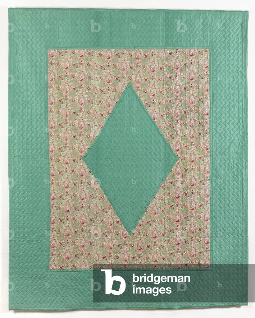 Green comfy quilt, 1920-39 (cotton)
