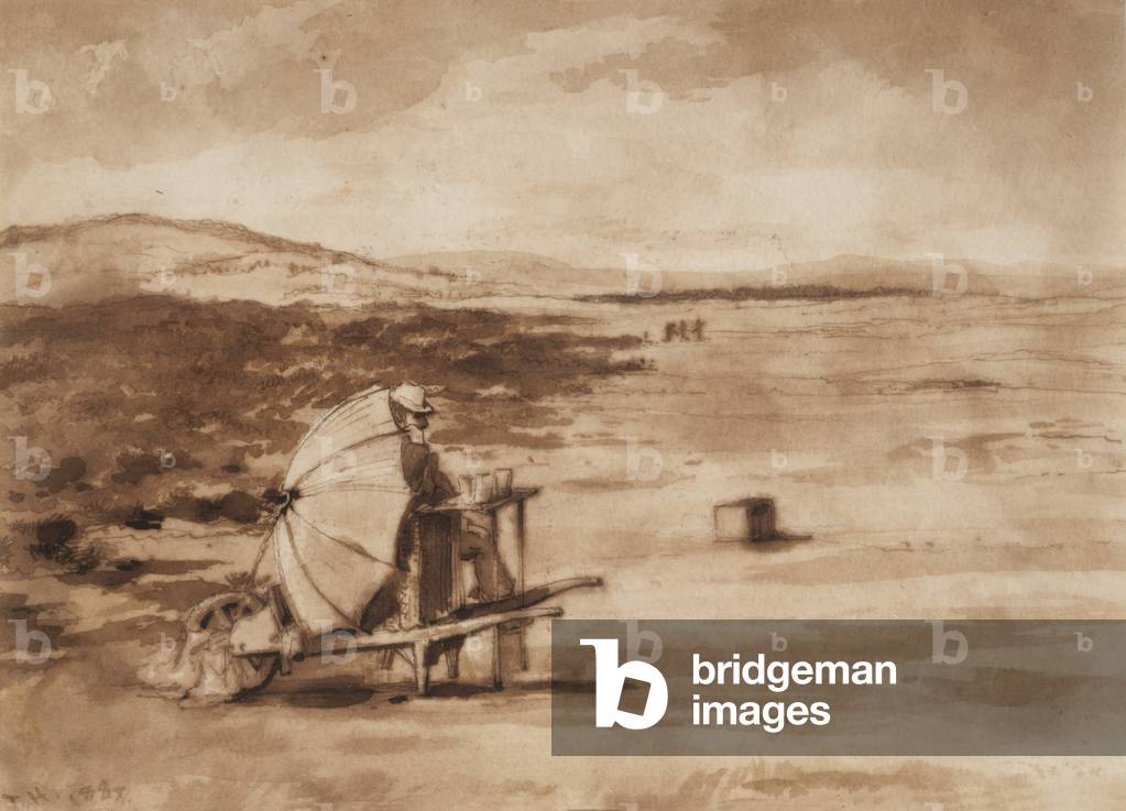 Old Daw at the Ginger Beer Hole, 1888 (w/c on paper)