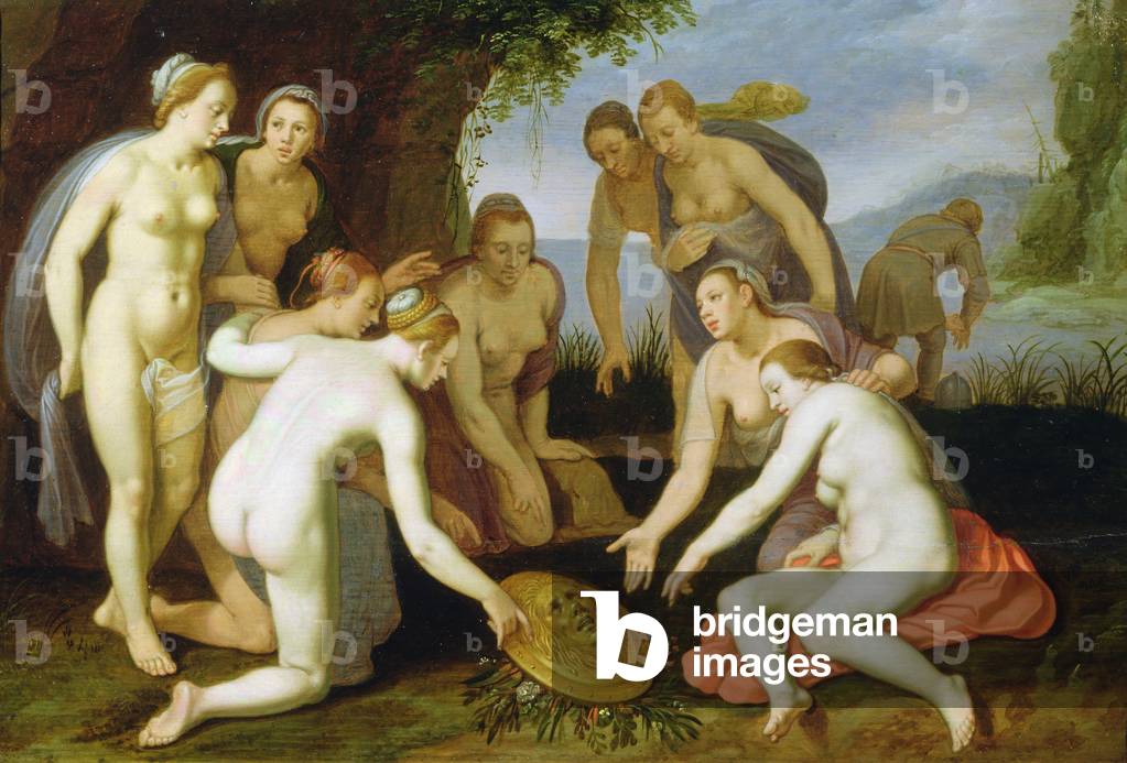 A Scene from the Legend of Perseus and Andromeda (oil on panel)