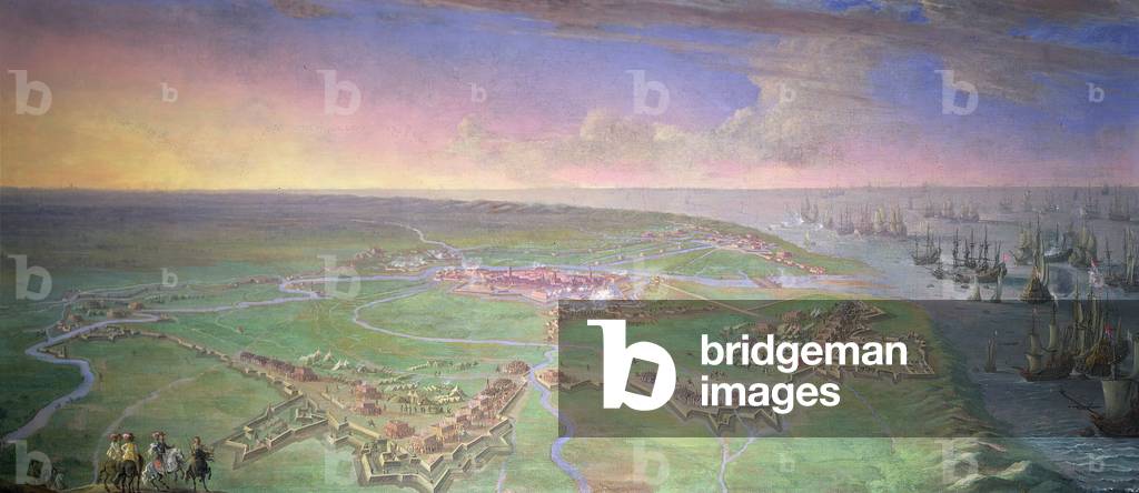 Panoramic View of Gravelines besieged by the Duc d'Orleans in July 1643