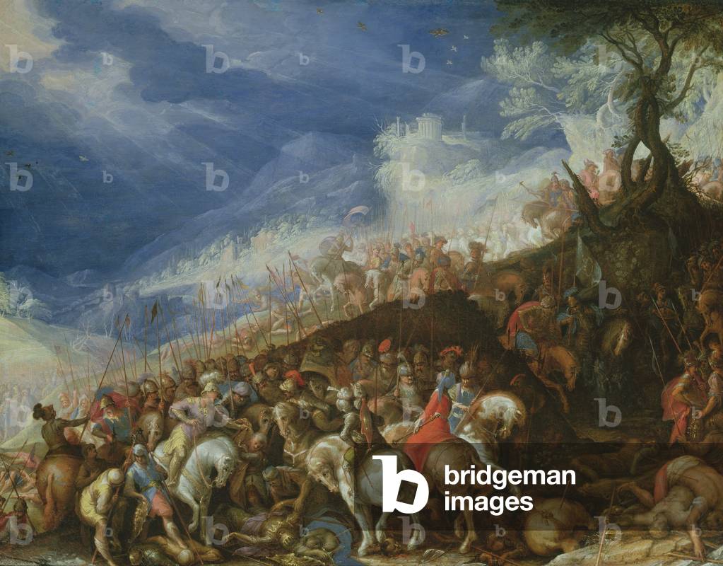 Alexander der Große und seine Kapitäne erholen Kaiser Darius, 1611 (Öl auf Leinwand)