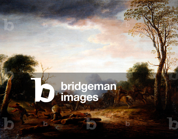 An Ambush in a Wooded Landscape, 1641 (oil on panel)