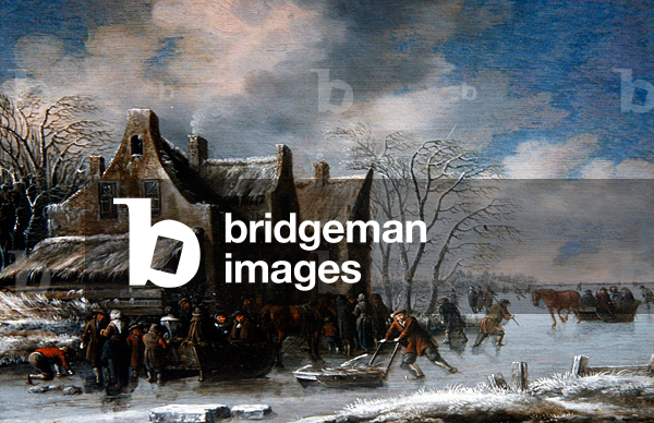 A Winter Landscape (oil on panel)