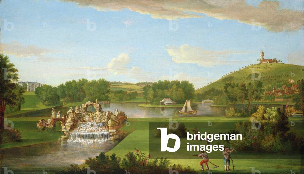 A View of West Wycombe (oil on canvas)