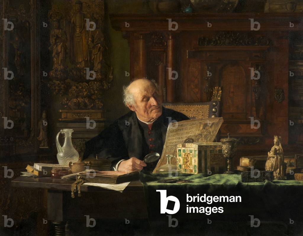 The Connoisseur (oil on canvas)