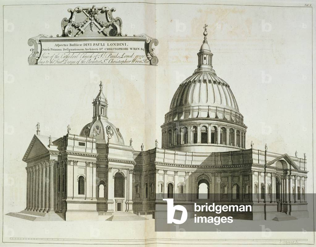 View of the Cathedral Church of St. Paul's by Sir Christopher Wren