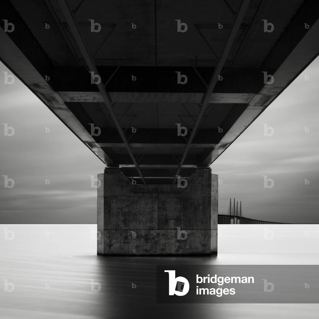 Øresundsbron - Study 2, Malmö, Sweden, 2012 (b/w photo)
