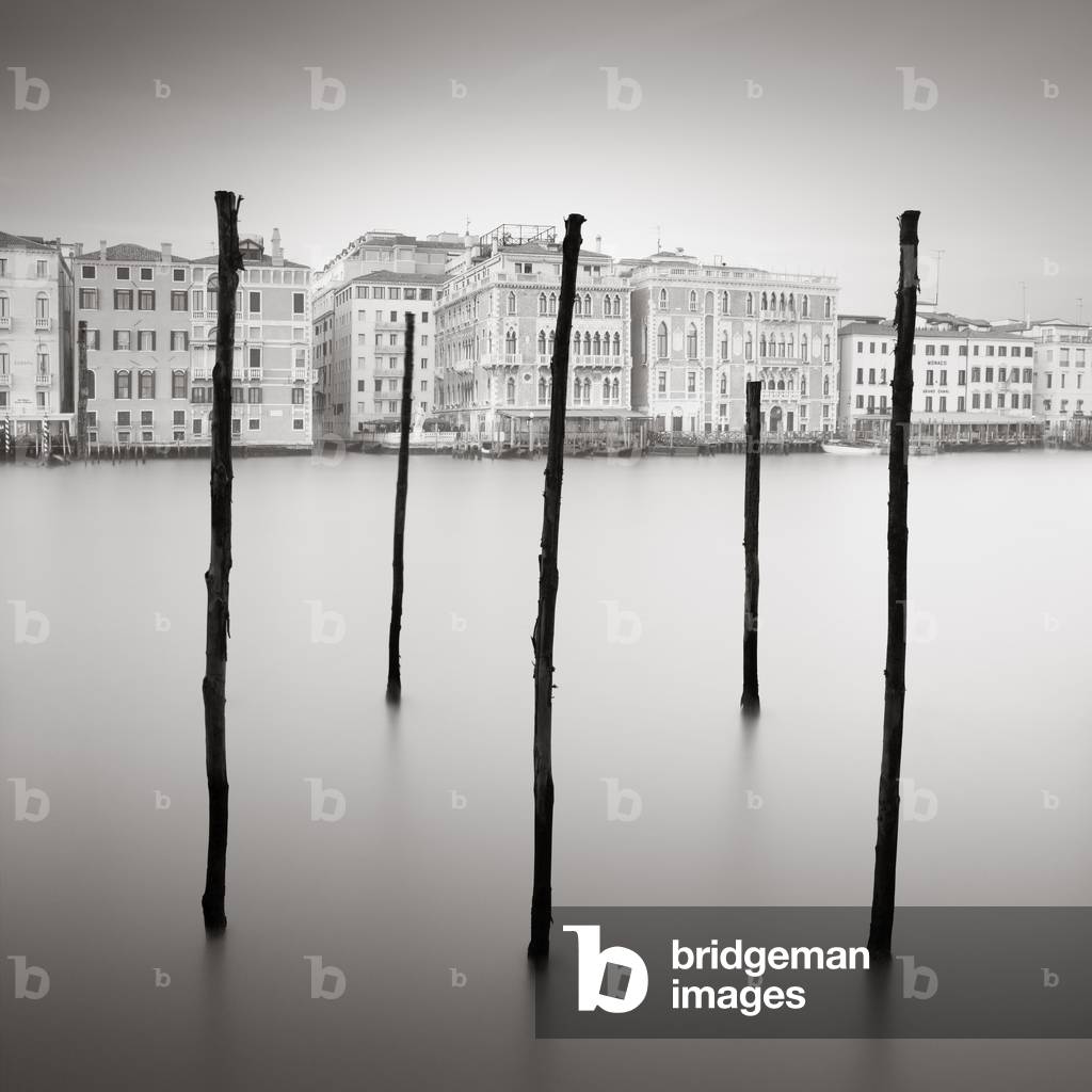 5 Sticks, Venice, Italy, 2013 (b/w photo)