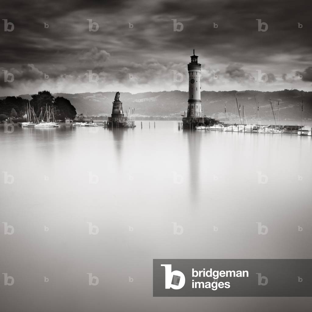 The Gate, Lindau, Bavaria, Germany, 2010 (b/w photo)