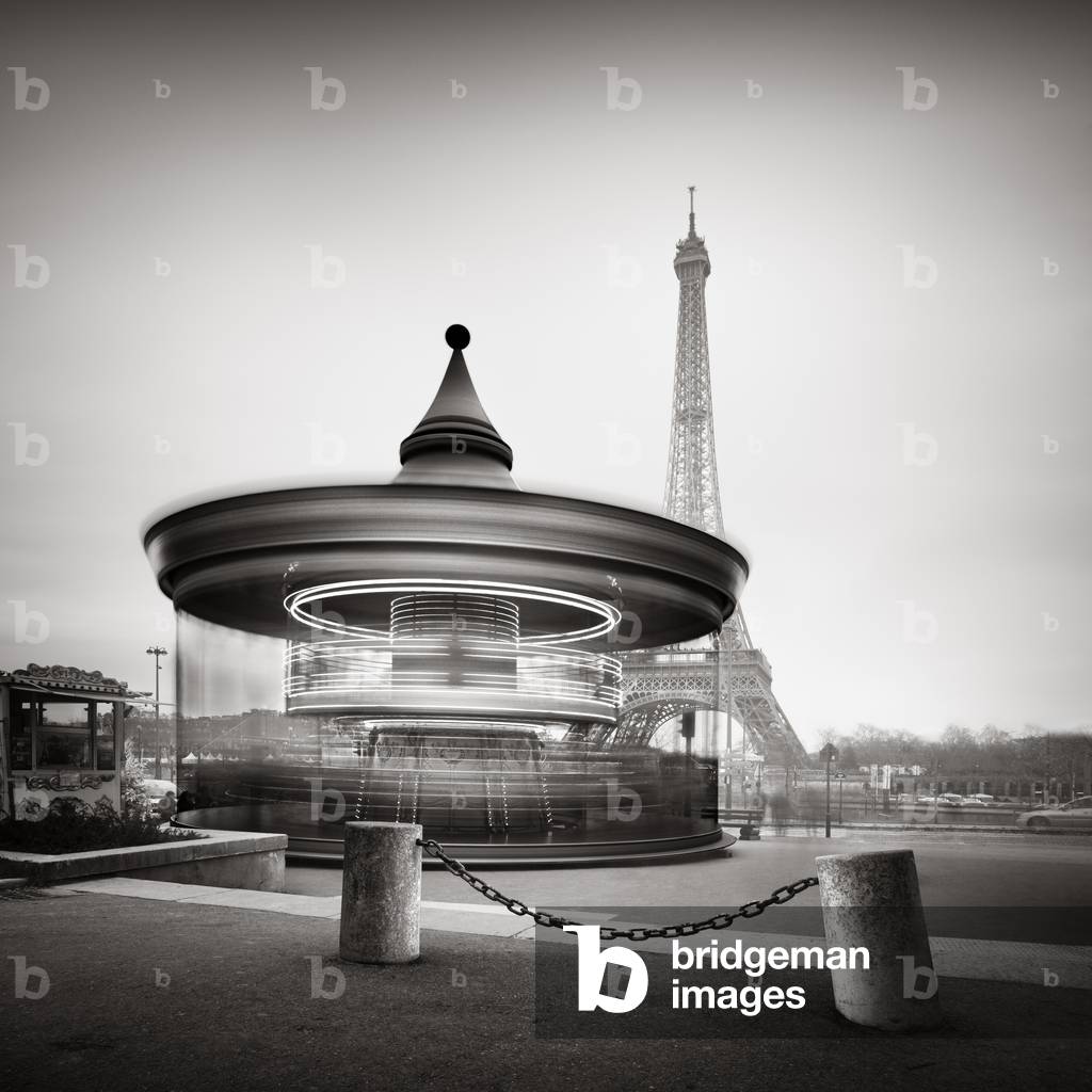 Tour Eiffel - Study 2, Paris, France, 2013 (b/w photo)