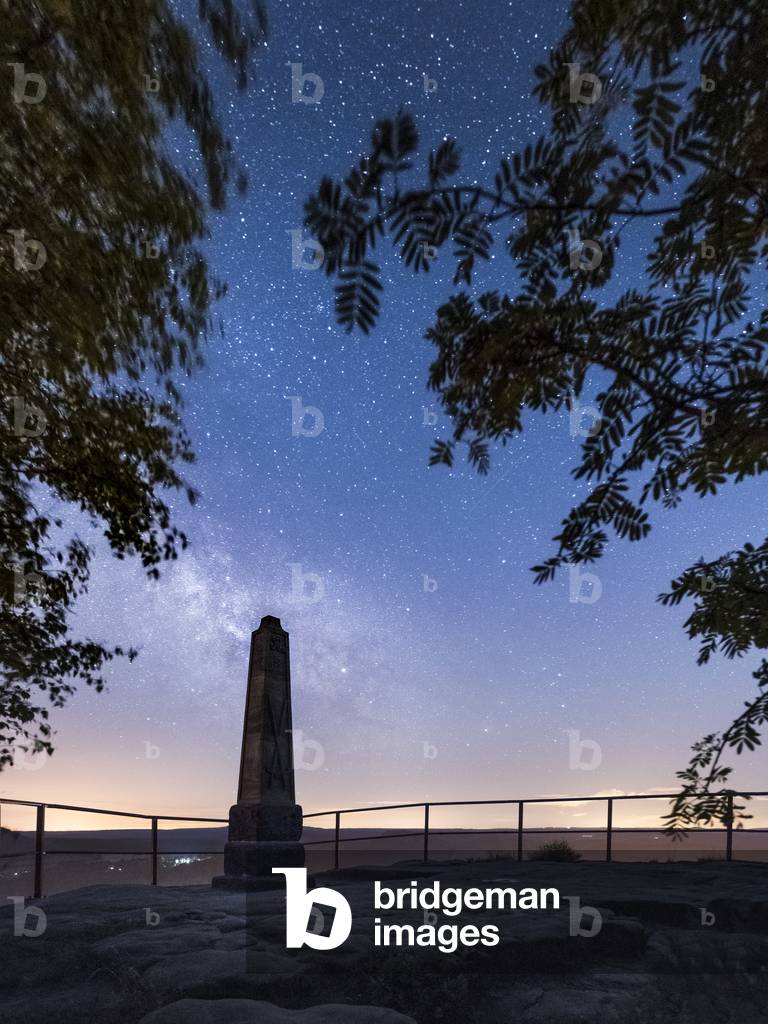 Wettiner Obelisk, Lilienstein, Sächsische Schweiz (Saxon Switzerland), Germany, 2017 (photo)