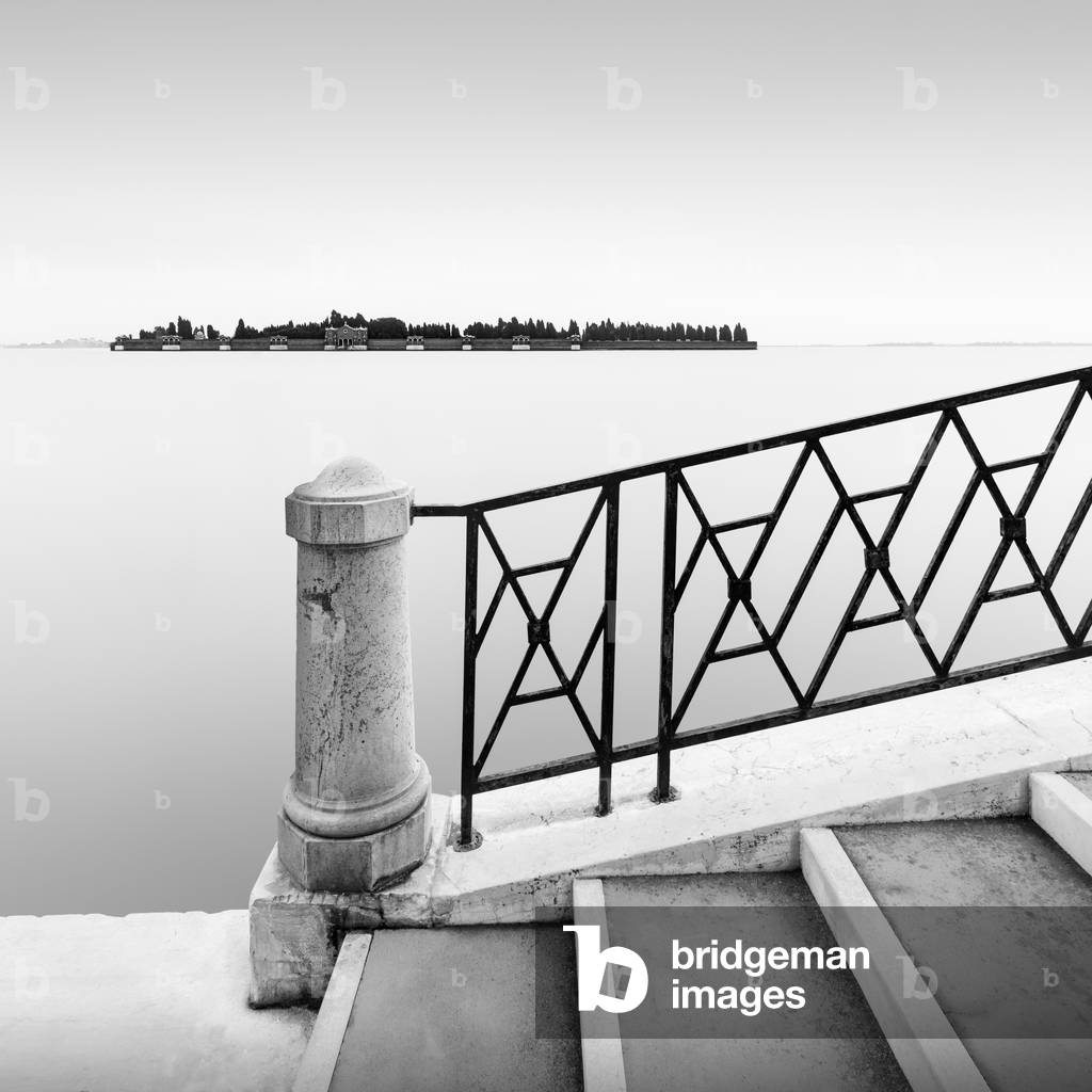 Cimitero di San Michele, Venice, Italy, 2020 (b/w photo)