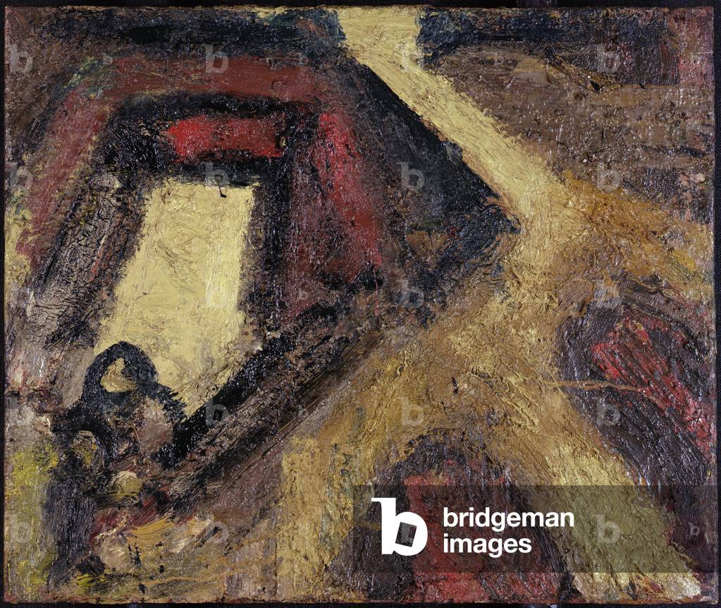 City Building Site, 1953 (oil on canvas)