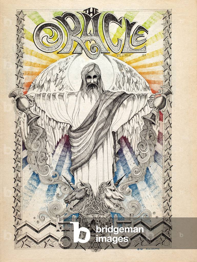 Oracle, No. 6, San Francisco hippie underground newspaper front page, 1967 (colour newspaper)