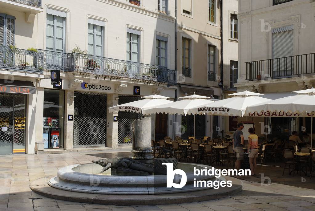Place du Marche in Nimes (Gard).
