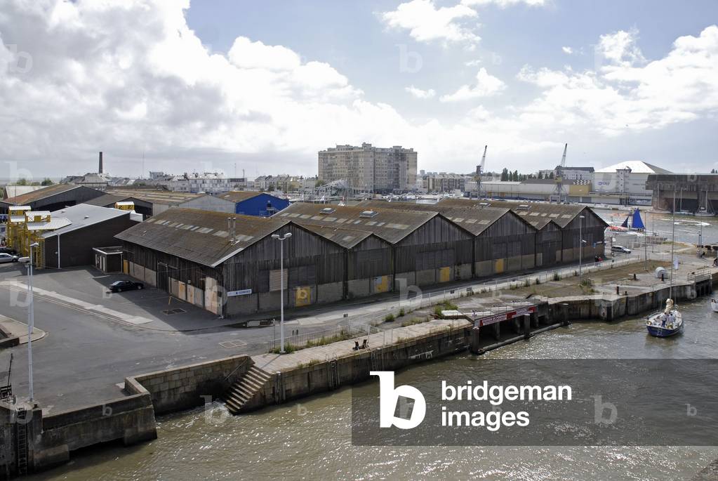 Port area, the docks of Saint Nazaire (Saint-Nazaire) (Loire Atlantique). Photography 15/06/07.