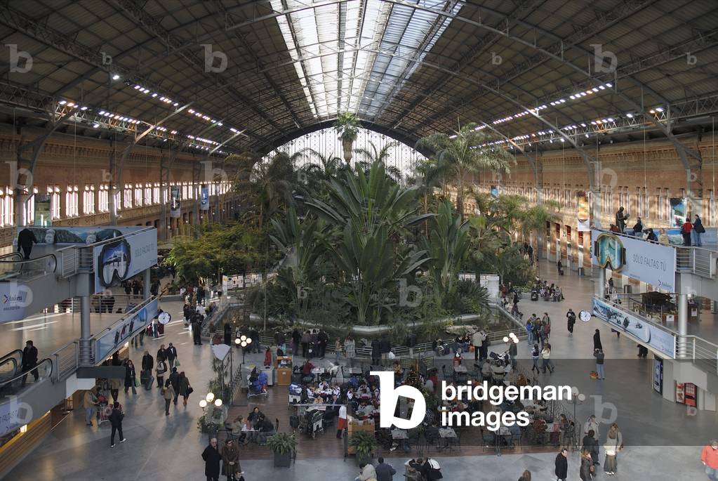 Extension of Atocha Station in Madrid (Spain). Realisation 1992, architect Rafael Moneo. Photography 30/12/07.