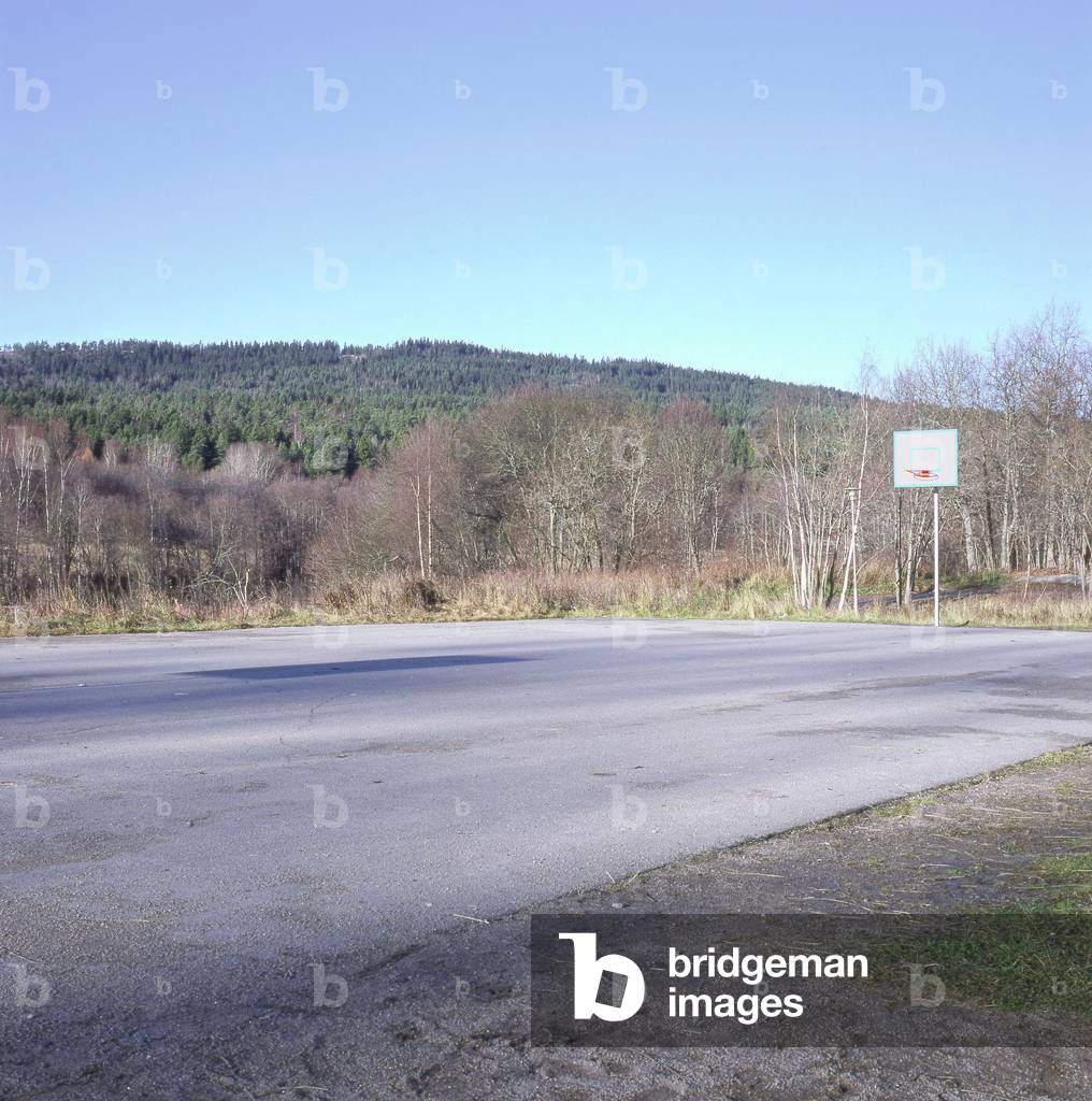Sports field: Basketball field, Oslo. Photography 2004