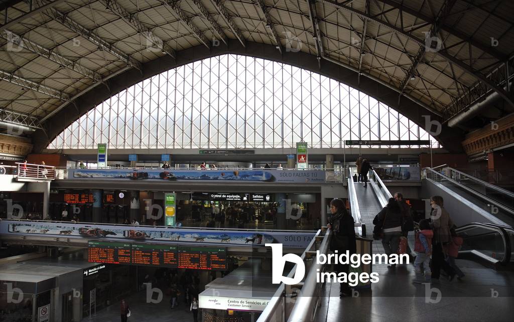 Extension of Atocha Station in Madrid (Spain). Realisation 1992, architect Rafael Moneo. Photography 30/12/07.