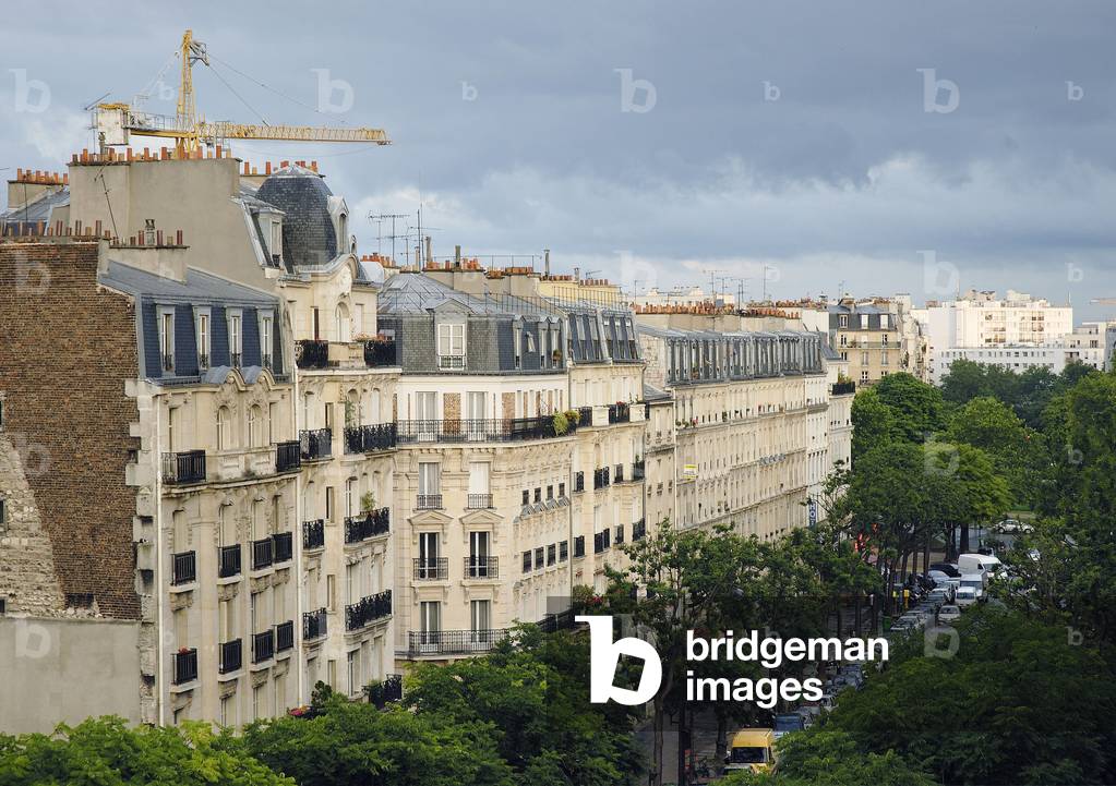 Residential buildings, boulevard Philippe Auguste in Paris 11th arrondissement. Photography 23/06/08.