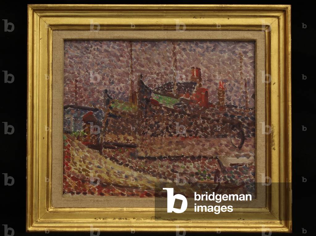 Ships on Blackwater, 1905 (oil on board)