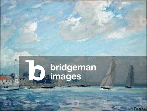 A Breezy Day (oil on board)