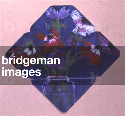 "«John's Anemones in Blue» (disegno su una busta)", C20th Secolo di Margaret Nairne Mellis