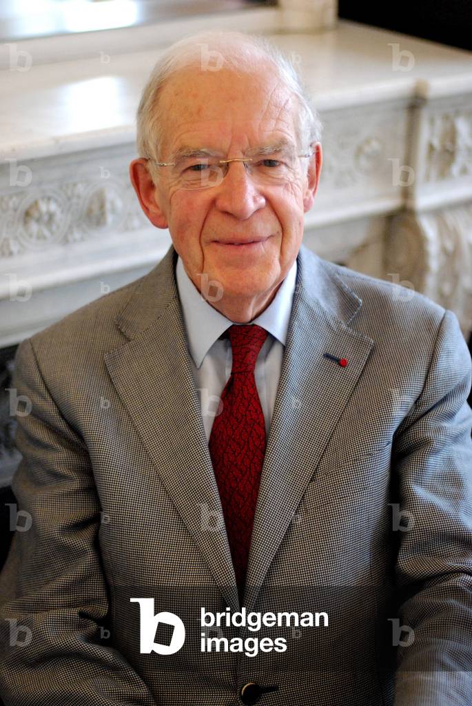 Portrait of French politician Louis Mermaz, 2013 Photography