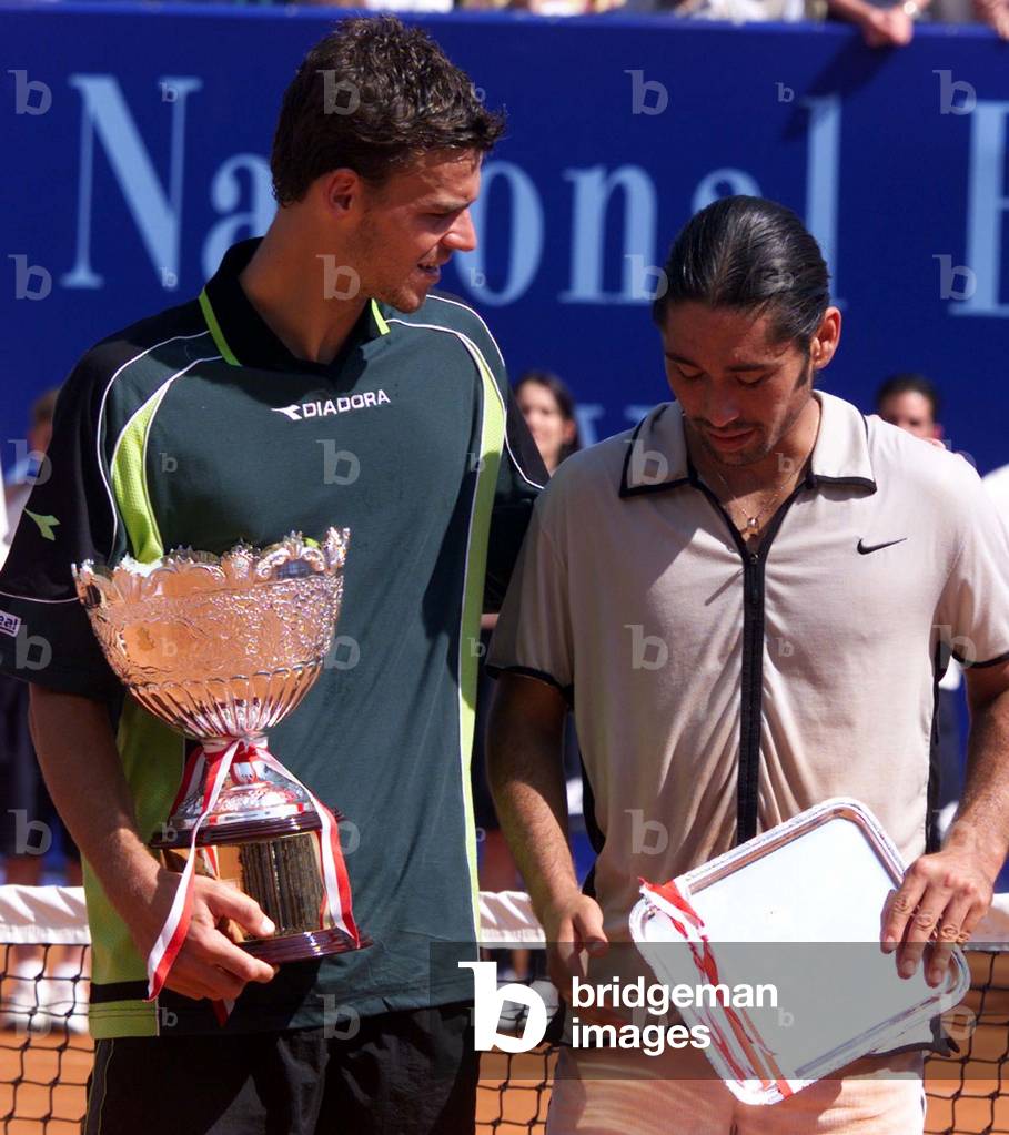 Image of RIOS AND KUERTEN DURING MONTE CARLO TENNIS OPEN AWARD CEREMONY,
